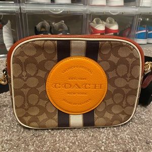 Coach Dempsey Crossbody …Brown/Tan/Orange